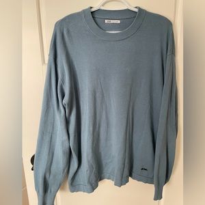 Zara large blue long sleeve